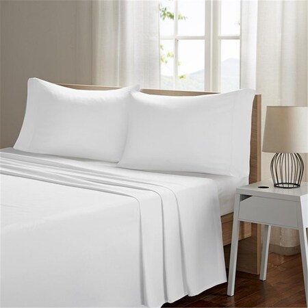 Sleep Philosophy Smart Cool White Microfiber Sheet Set - Full SHET20-966